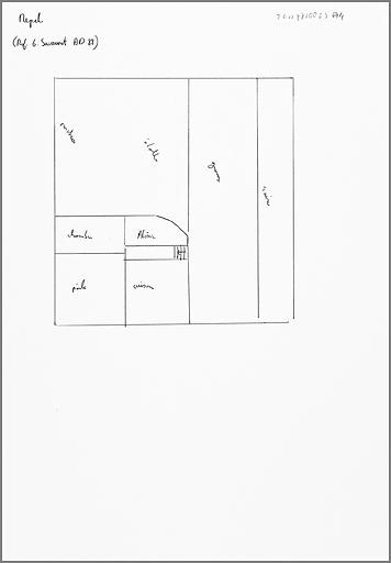 Schéma de distribution du rez-de-chaussée.