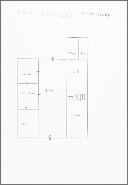 Schéma de distribution du rez-de-chaussée.