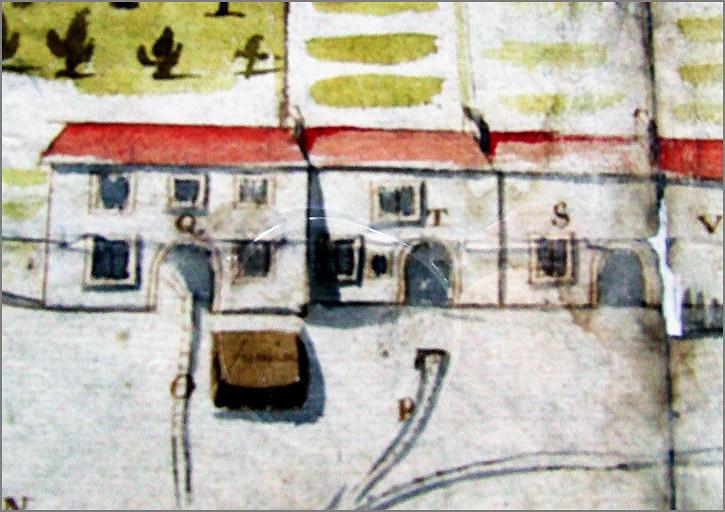 Plan ancien du village, daté de 1723, détails.