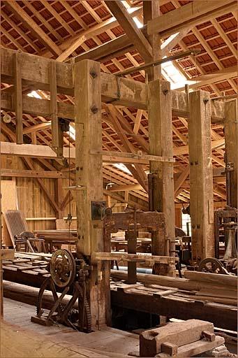 Intérieur de la halle de sciage, petit haut-fer.