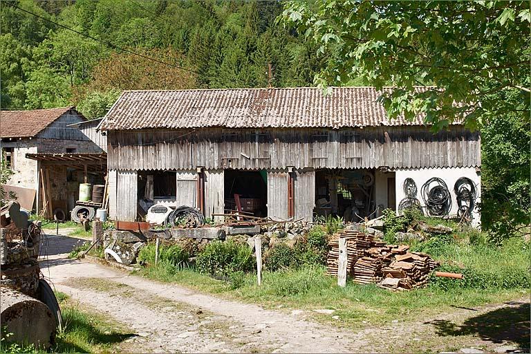 Bâtiments annexes, élévation antérieure.