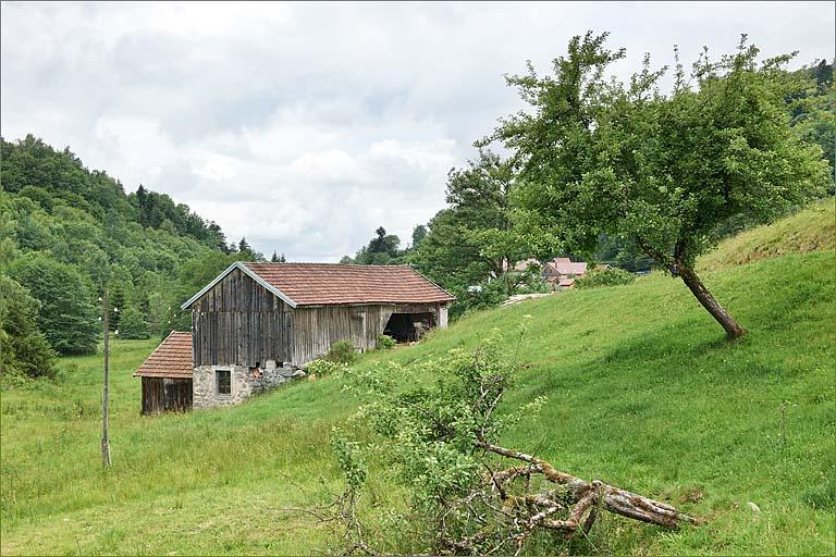 Elévation antérieure, vue de trois quarts gauche.