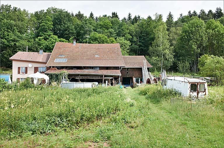 scierie, élévation postérieure.
