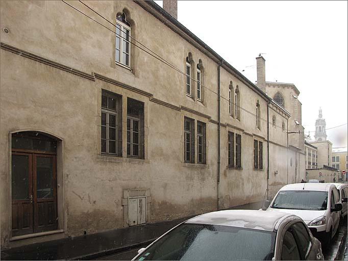 Elévation Est, rue Jeannot, trois quarts gauche.