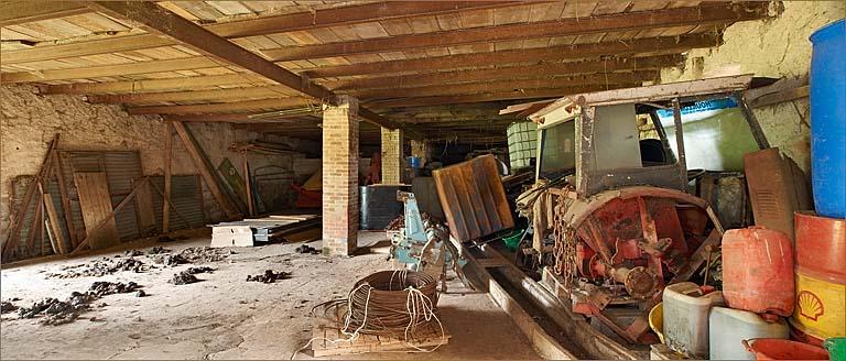 Bâtiment de stockage, rez-de-chaussée, vue d'ensemble.