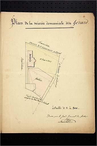 Scierie Gérard, plan.