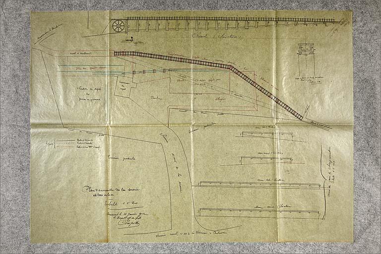 Avant-projet n°2 de reconstruction de la scierie, plan d'ensemble du site.