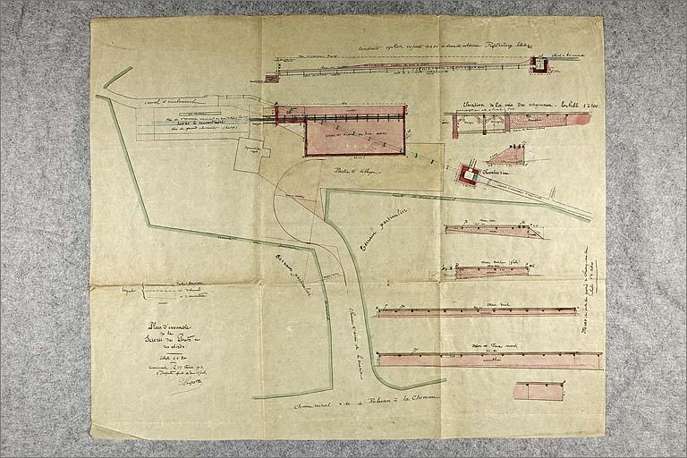 Projet de reconstruction de la scierie, plan d'ensemble du site.