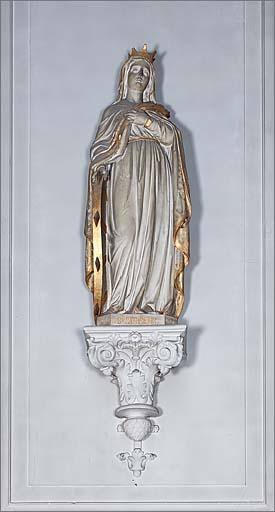 Ensemble de 6 statues : sainte Catherine d'Alexandrie.