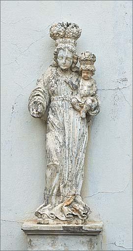 Statue : Vierge à l'Enfant couronnée