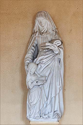 Groupe sculpté : Education de la Vierge