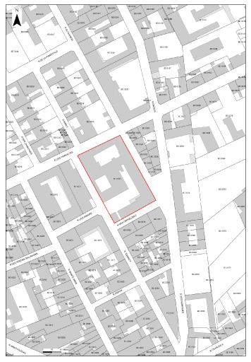 Plan de situation (extrait du plan cadastral).