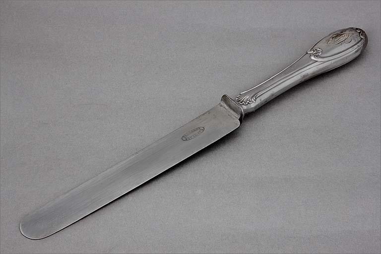 Ménagère n° 3, écrin n° 2, couteau, revers.
