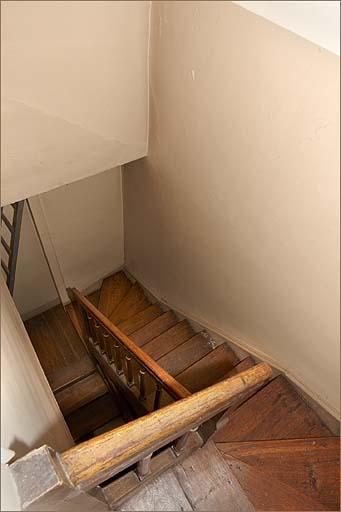 Corps de bâtiment C, escalier de service.