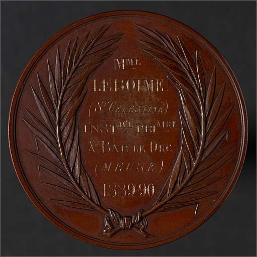 Médaille n° 3 : revers,ensemble.