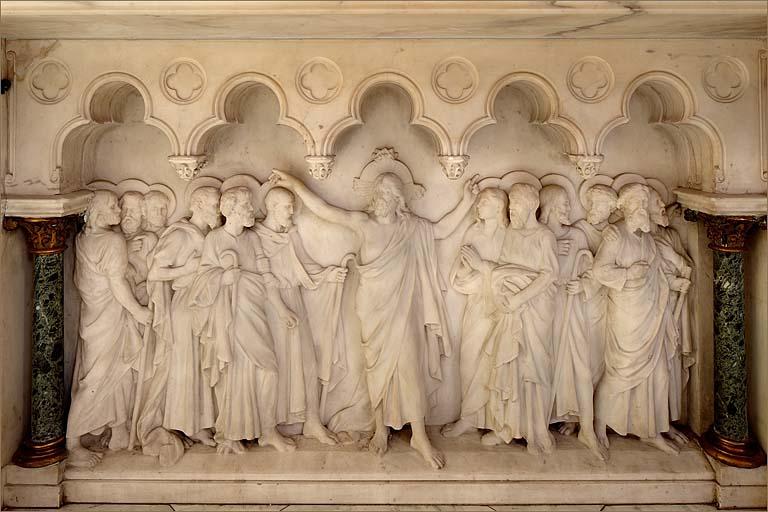 Détail du demi-relief central.