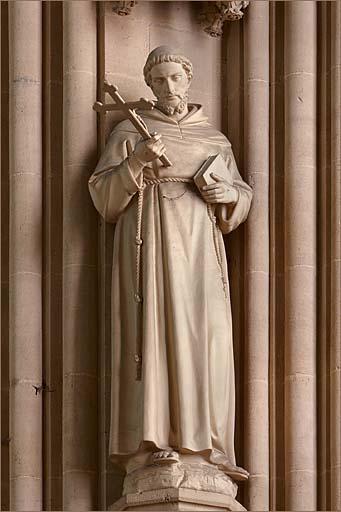 Statue de saint François d'Assise.