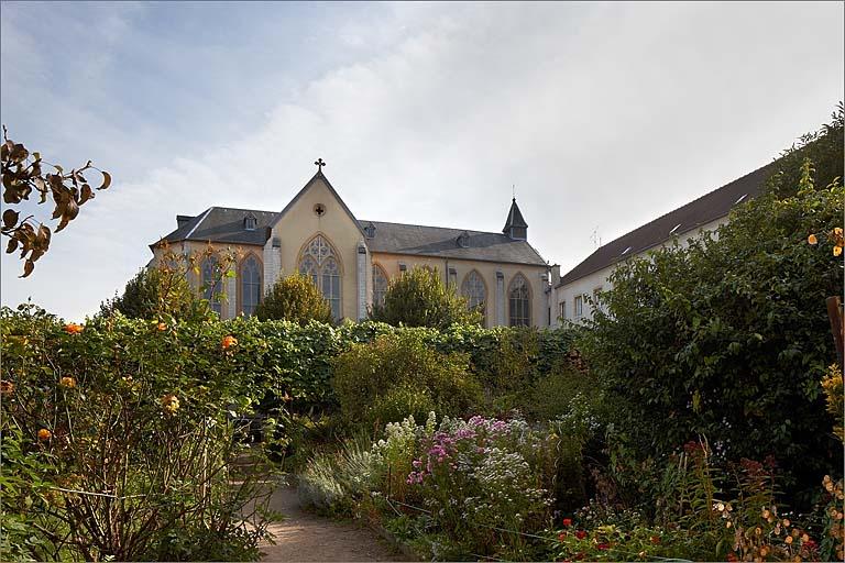 Vue depuis le jardin du couvent (côté Nord).