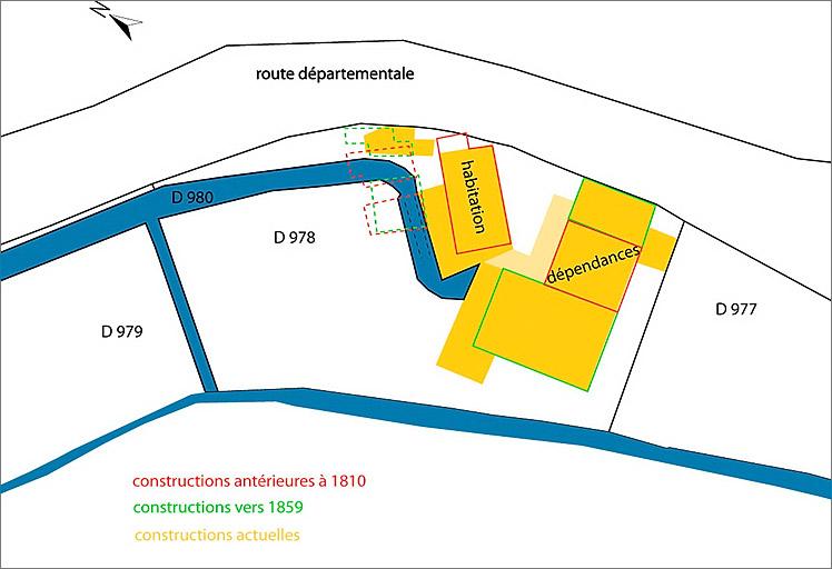 Chronologie des bâtiments.