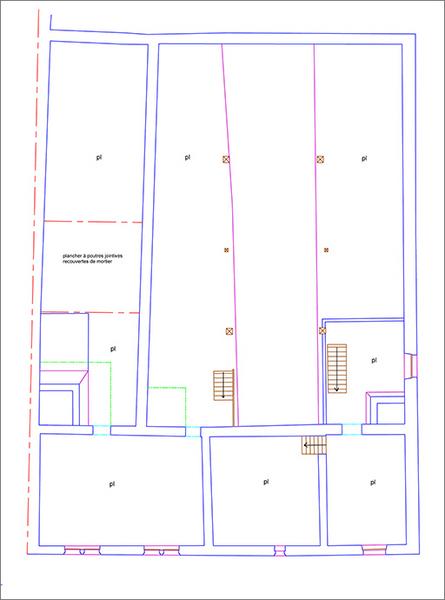 Plan du 1er étage.