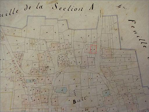 Extrait de plan cadastral.