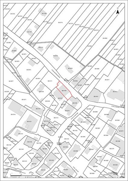 Extrait de plan cadastral.