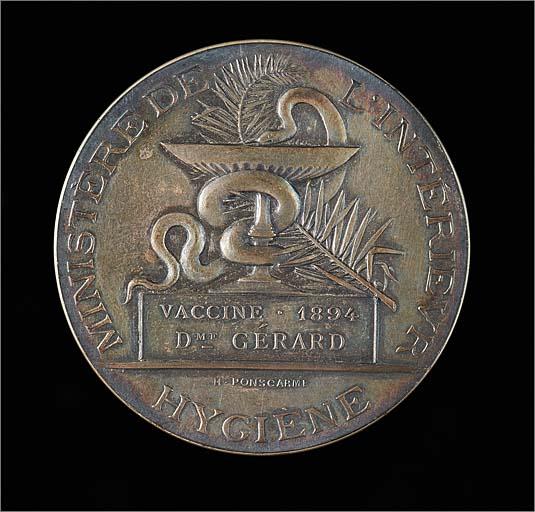 Médaille n° 1 : revers, ensemble.