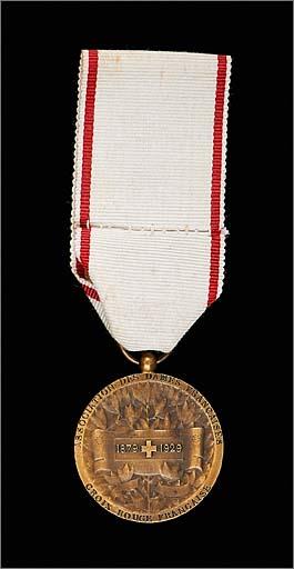 Médaille n° 1 : revers, ensemble.