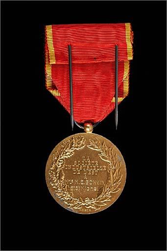 Médaille n° 3 : revers, ensemble.