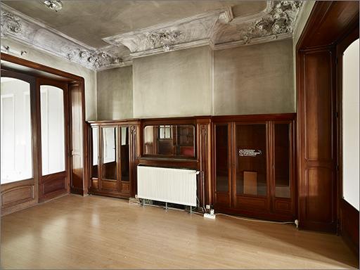 Ensemble cheminée et 2 armoires-bibliothèques