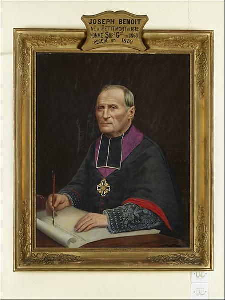 Ensemble de 7 tableaux : portraits des supérieurs ecclésiatiques de la congrégation de la Doctrine chrétienne