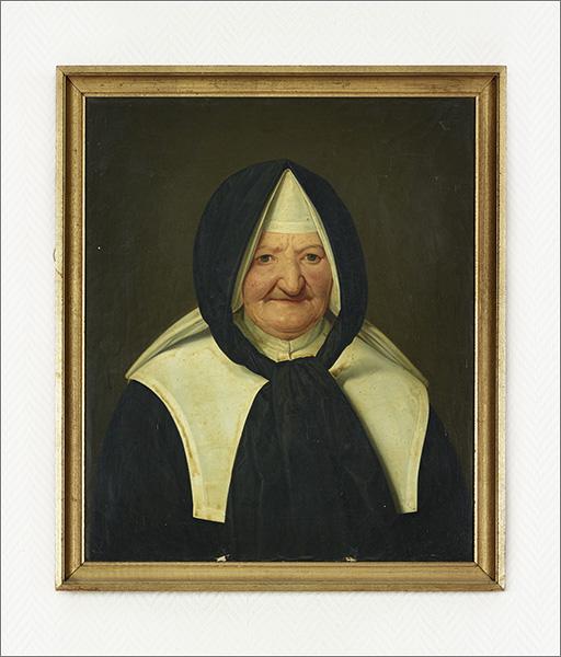 Ensemble de 20 tableaux (peintures, photographies, dessins) : portraits des supérieures générales de la congrégation de la Doctrine chrétienne