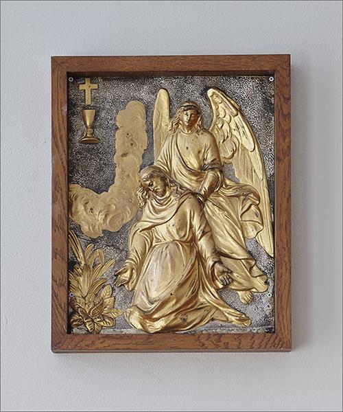 Panneau n° 1 : le Christ au jardin des oliviers