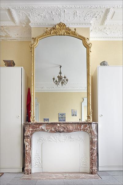 Cheminée et glace de trumeau (pièce E 1. 6)
