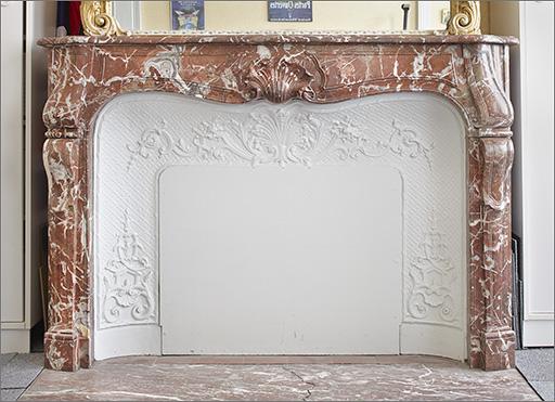 Cheminée, ensemble face.