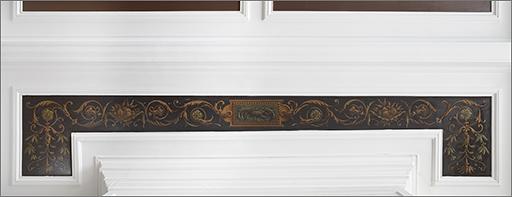 Plafond, détail du décor.