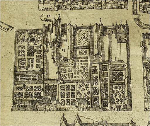 Représentation du couvent en 1611.