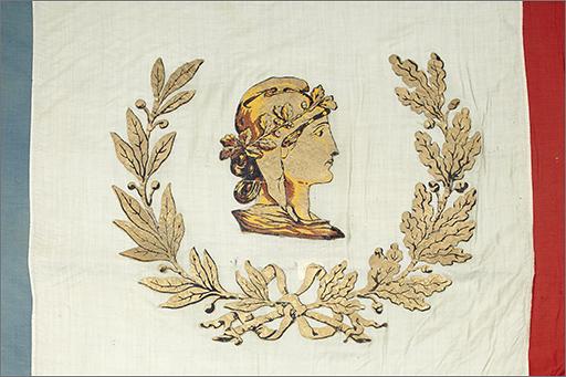 Vue du motif central : allégorie de la République.