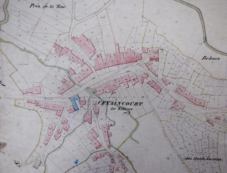 Plan cadastral, extrait du tableau d'assemblage.