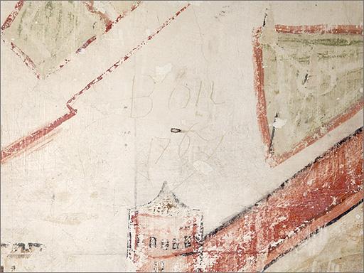 Détail C 9 (graffiti et date 1767).