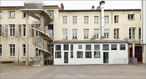 Corps A et B : élévation postérieure sur cour.