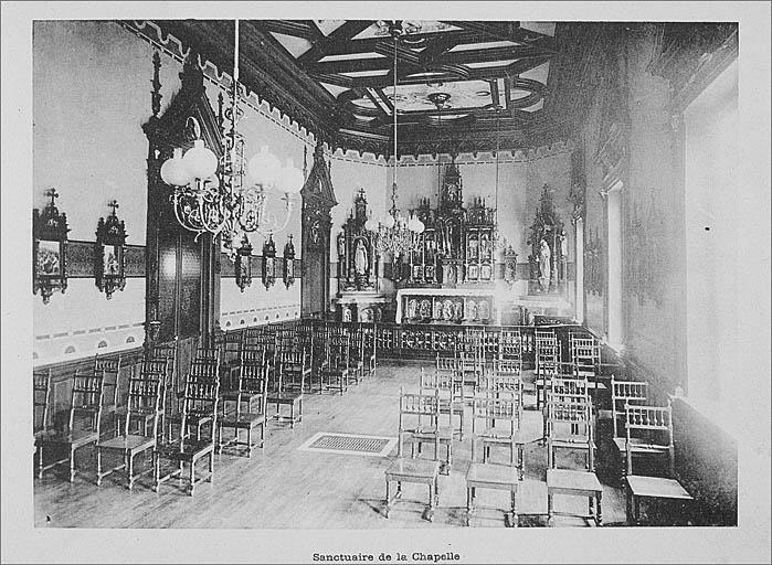 Chapelle, actuellement bibliothèque de l'école dite Institution Sainte-Rose puis école Saint-Dominique