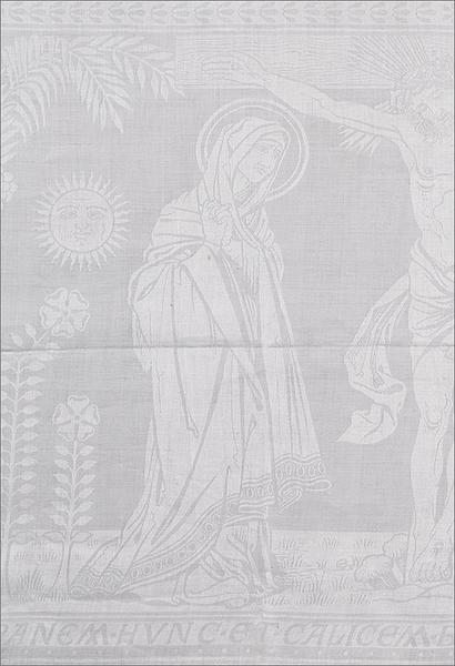 Détail du décor : Vierge.