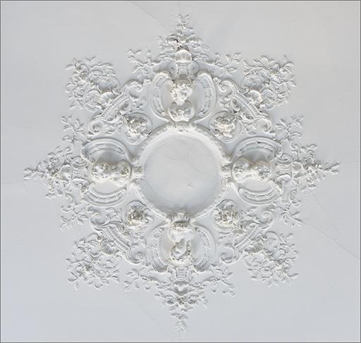Plafond ; détail de la rosace.