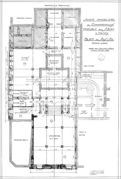 Plan du sous-sol.