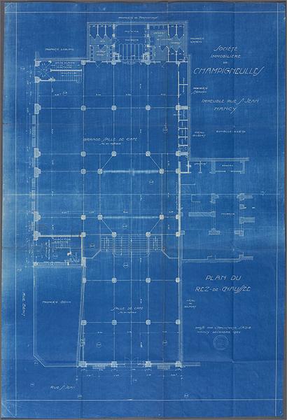 Plan du rez-de-chaussée.