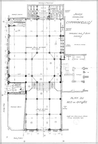 Plan du rez-de-chaussée.