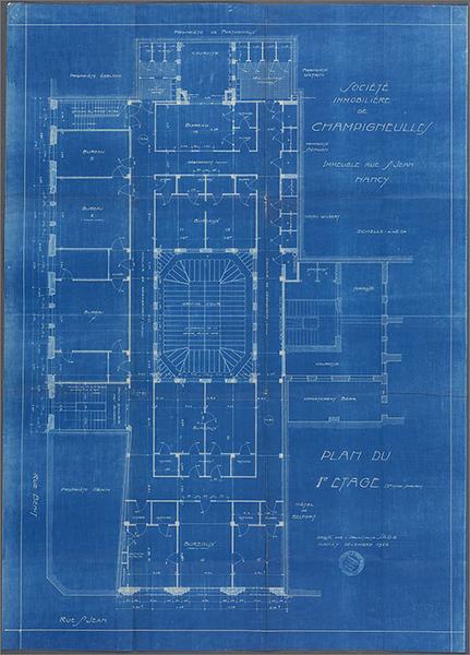 Plan du 1er étage.