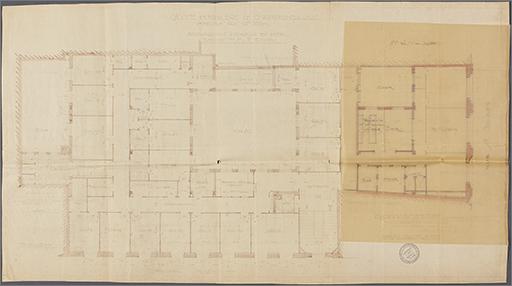 Plan des étages, pour l'aménagement de l'hôtel.