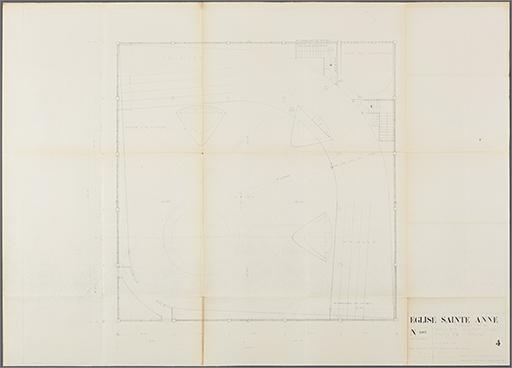 Projet d'exécution : plan niveau tribune.